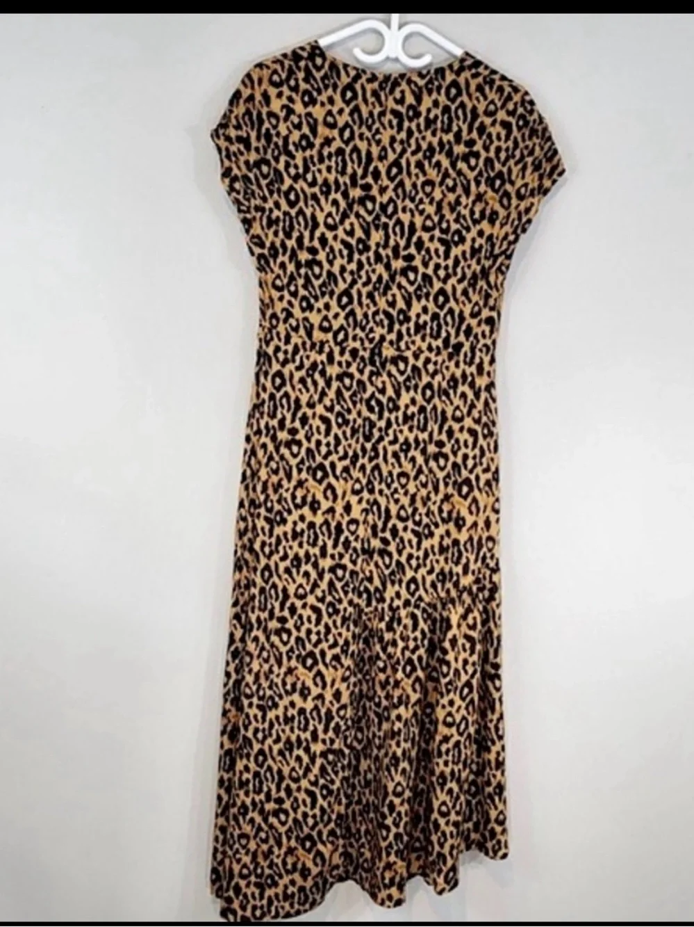 ZARA Wild Muse Leopard Print Tiered Maxi Dress Size S NWT - Picture 6 of 12